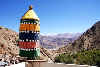 Vue depuis le monastère d'Hémis - Vallée de l'Indus - Ladakh - Inde