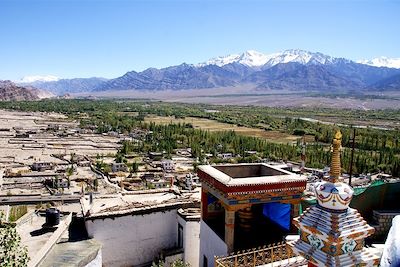 Vue depuis le monastère d'Hémis - Vallée de l'Indus - Ladakh - Inde