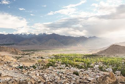 Vue sur Leh depuis le palais royal - Ladakh - Inde