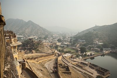 © Quentin Gaudillière - Vue du fort d'Amber - Jaipur - Rajasthan - Inde Vue du fort d'Amber - Jaipur - Rajasthan - Inde