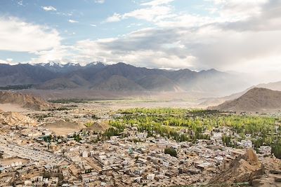 Vue sur Leh depuis le palais royal - Ladakh - Inde