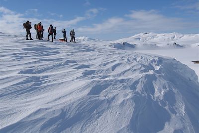 © Bertrand Jouanne - Randonnée en raquette en Islande Randonnée en raquette en Islande