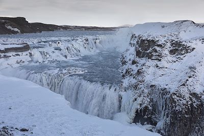 © Jean-Marc Blache - Cascade de Gullfoss - Islande du Sud Cascade de Gullfoss - Islande du Sud