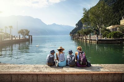 Famille à Riva del Garda - Lac de Garde - Italie