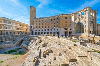 Amphithéâtre - Lecce -  Les Pouilles - Italie