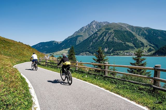 Voyage En famille et à vélo, du lac de Resia à Bolzano