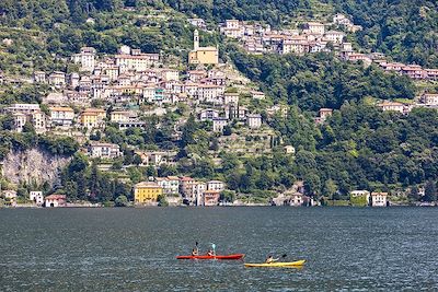 Kayaks sur le Lac de Côme - Lombardie - Italie