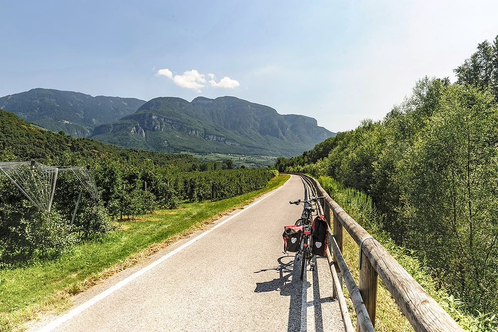 Image Tyrol du Sud à vélo - piste cyclable de l'Adige