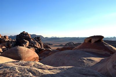 Dans le wadi Rum - Jordanie