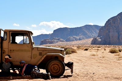 Dans le wadi Rum - Jordanie 