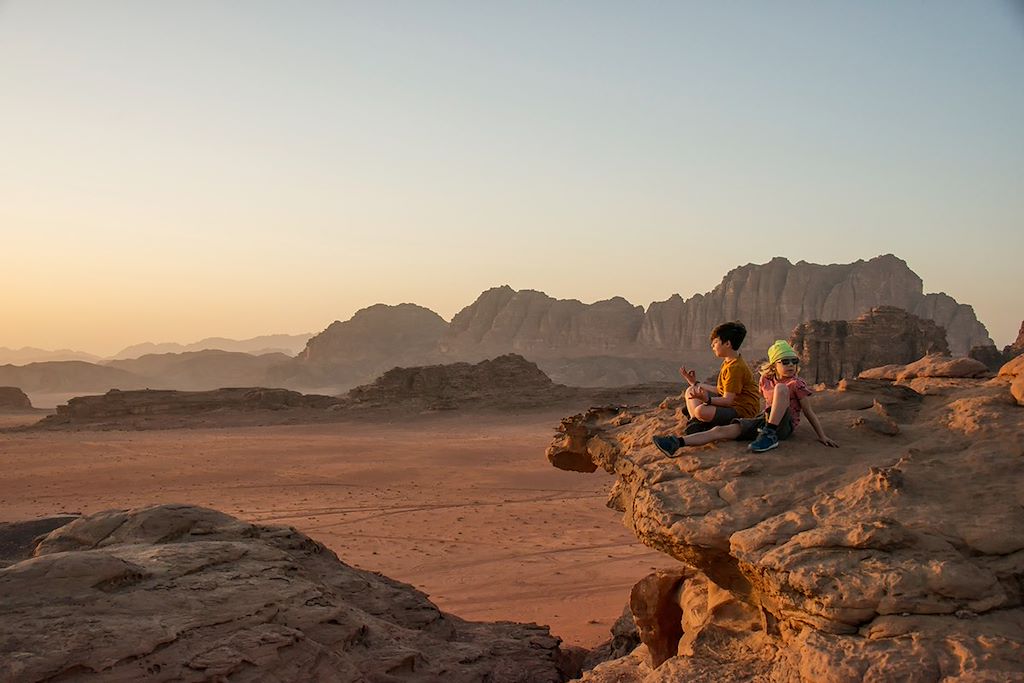 Image marche wadi Ghweir - baignade wadi Bin Hammad - campement bédouin Wadi Rum