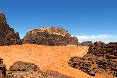 Dans le désert du Wadi Rum - Jordanie