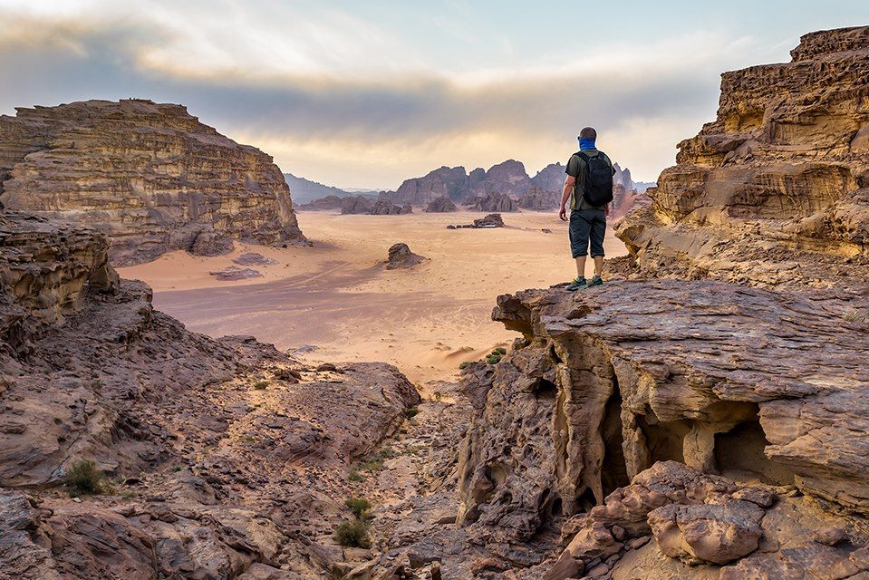 Image randonnée wadi Rum - wadi Araba - bivouac