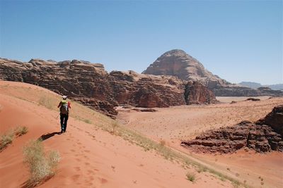 Randonnée dans le désert du Wadi Rum - Jordanie