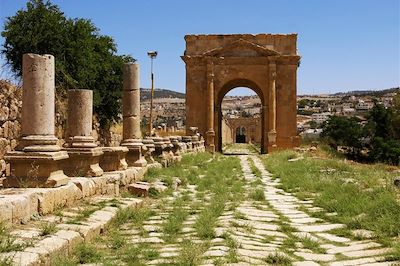 Le site de l'antique cité de Gérasa - Jordanie