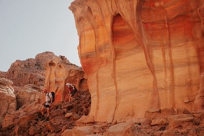 Les roches de la Vallée Arc-en-ciel, Wadi Sabra - Jordanie