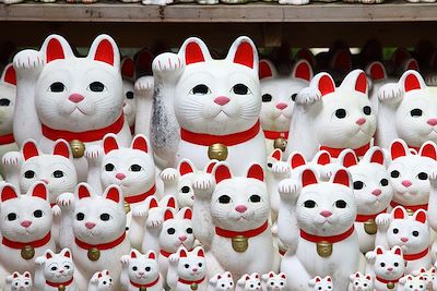 Maneki neko - temple Gotokuji - Tokyo - Japon