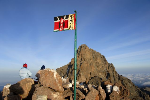 Au sommet de la pointe Lenana - Mont Kenya - Kenya