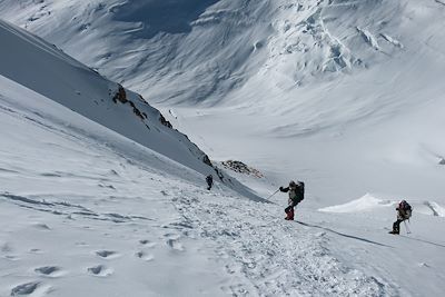 Montée au camp 3 sur le Pic Lénine - Kirghizie