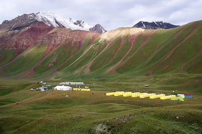 Campement Achik Tash - Camp de base Achik Tash - Pic Lénine - Kirghizie