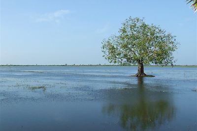 Lac Tonlé Sap et ville de Kompong Thom - Cambodge