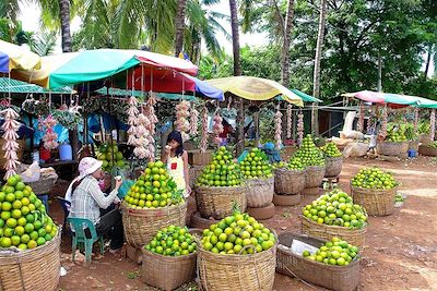 © Marc Franiatte - Petit marché de Battambang - Cambodge Petit marché de Battambang - Cambodge