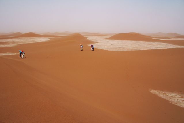 Image Casbah du Drâa et désert