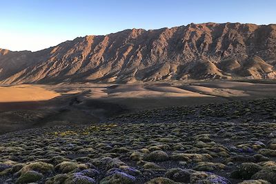 Lever de soleil sur le plateau de Tarkedit - Maroc