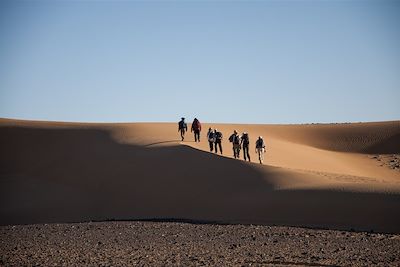 Randonnée dans le désert marocain