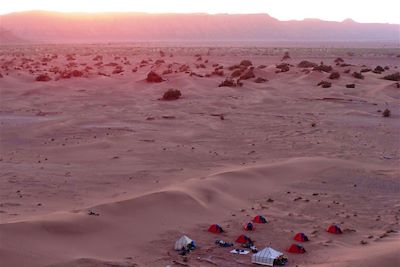 Campement dans la vallée du Drâa - Maroc