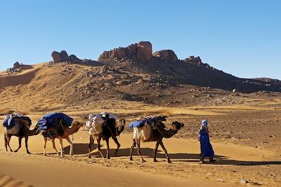 © Gaelle Grande - Caravane dans le désert - Maroc Caravane dans le désert - Maroc