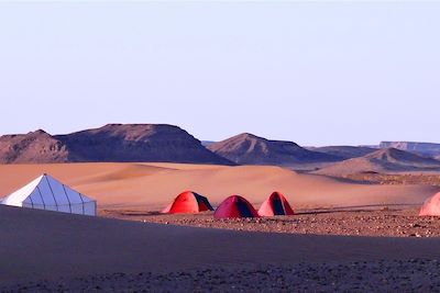 Campement dans la vallée du Drâa - Maroc