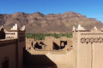Vue depuis la terrasse de la Kasbah Timidarte - Maroc