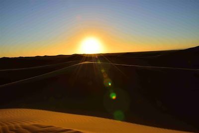 Coucher de soleil - Sahara - Maroc
