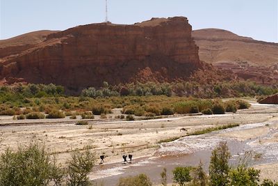 Dans la vallée M'Goun - Versant sud-est du Haut Atlas - Maroc