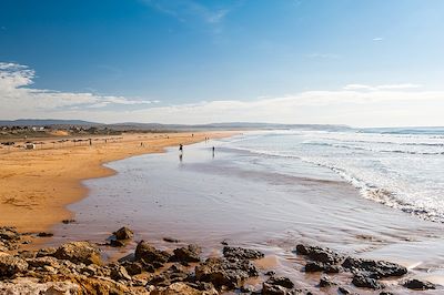 Vue panoramique de la plage de Sidi Kaouki - Maroc