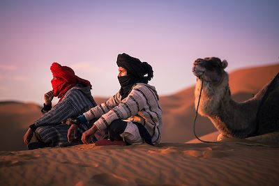 Randonnée avec chameau Sahara