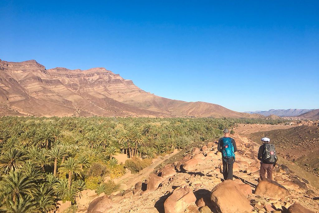 Image Trek Sahara - Randonnée Chamelière Maroc - Voyage Désert - bivouac maroc
