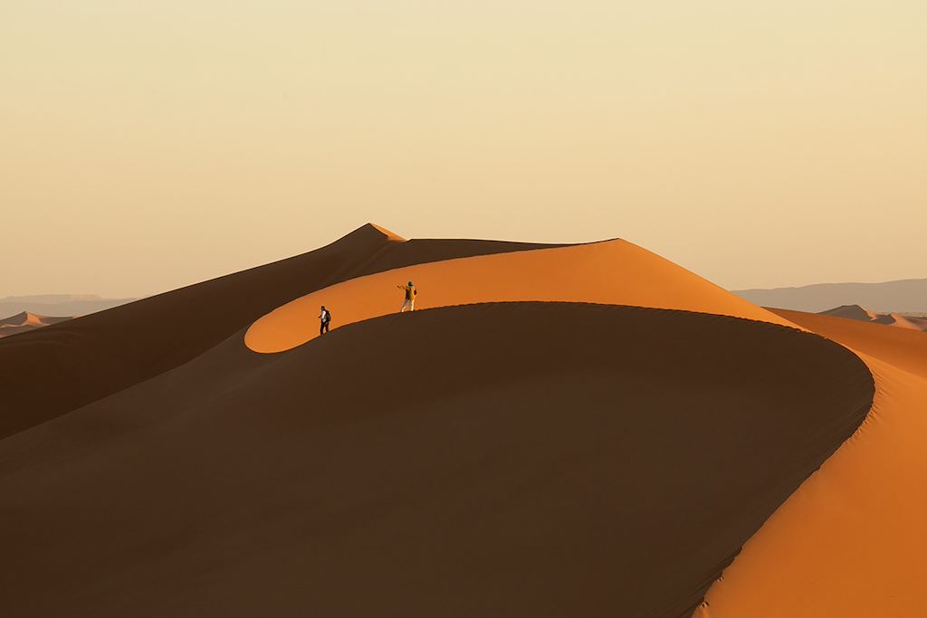 Image Randonnée Chamelière Au Maroc - Bivouac Dans Les Dunes - Immersion Dans Le Désert