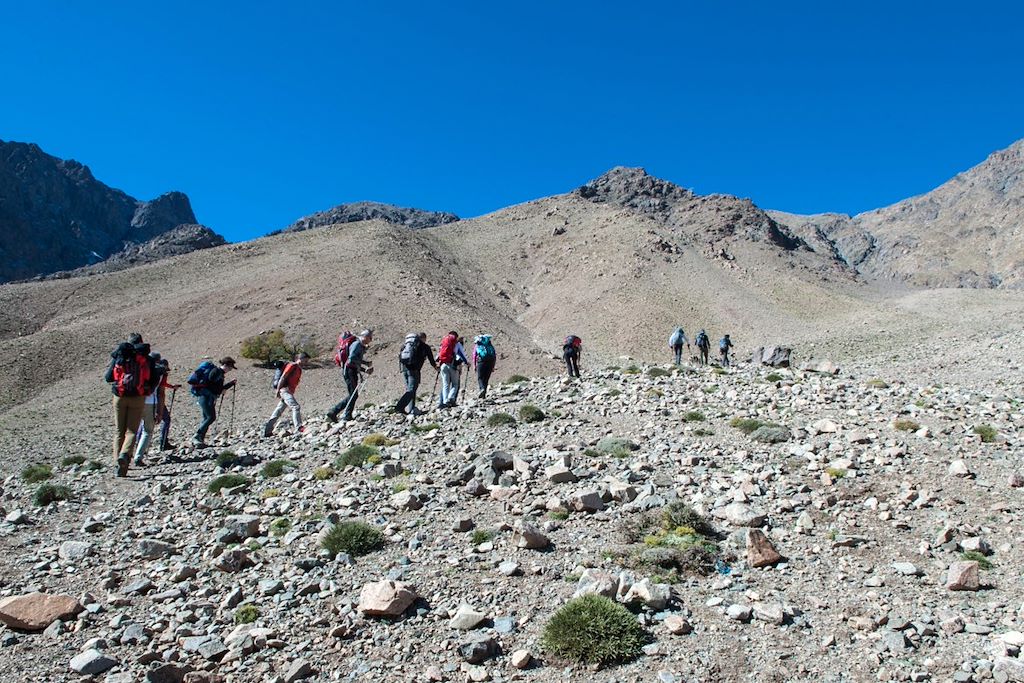 Image Ascension du Toubkal par le Col Sud - Trek Vallée De Tifnoute - trek sportif Imlil