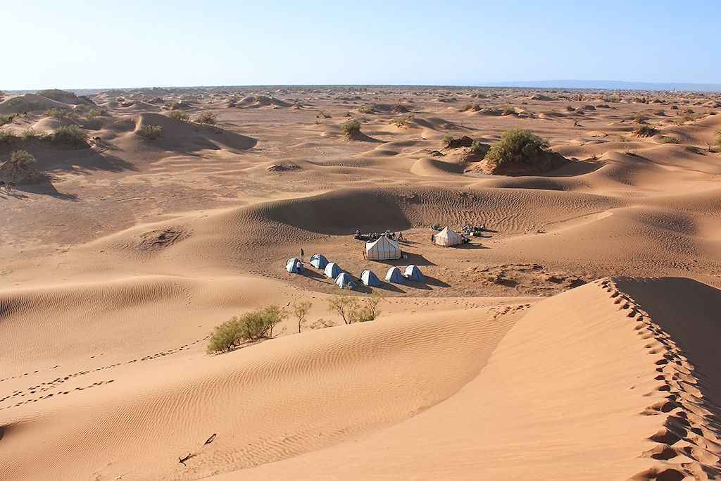 Image Maroc en famille – Trek Désert - Vallée du Draa - Voyage Ouarzazate - campement désert