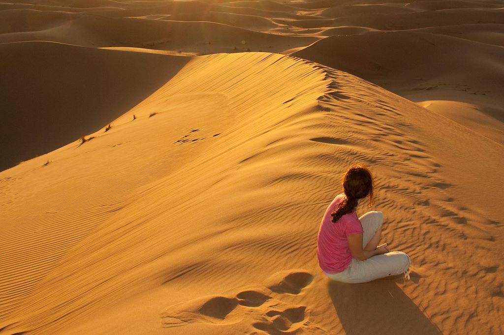 Image Maroc en famille – Trek Désert - Vallée du Draa - Voyage Ouarzazate - campement désert