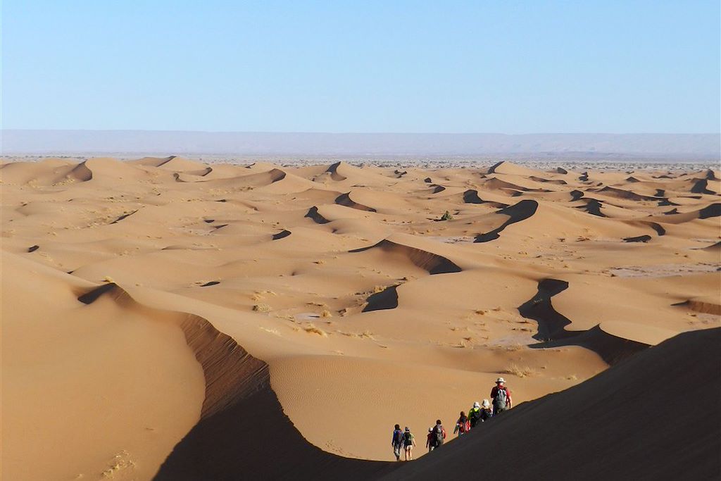 Image Desert marocain - Trek désert - Vallée du Draa - palmeraie d'Agdz