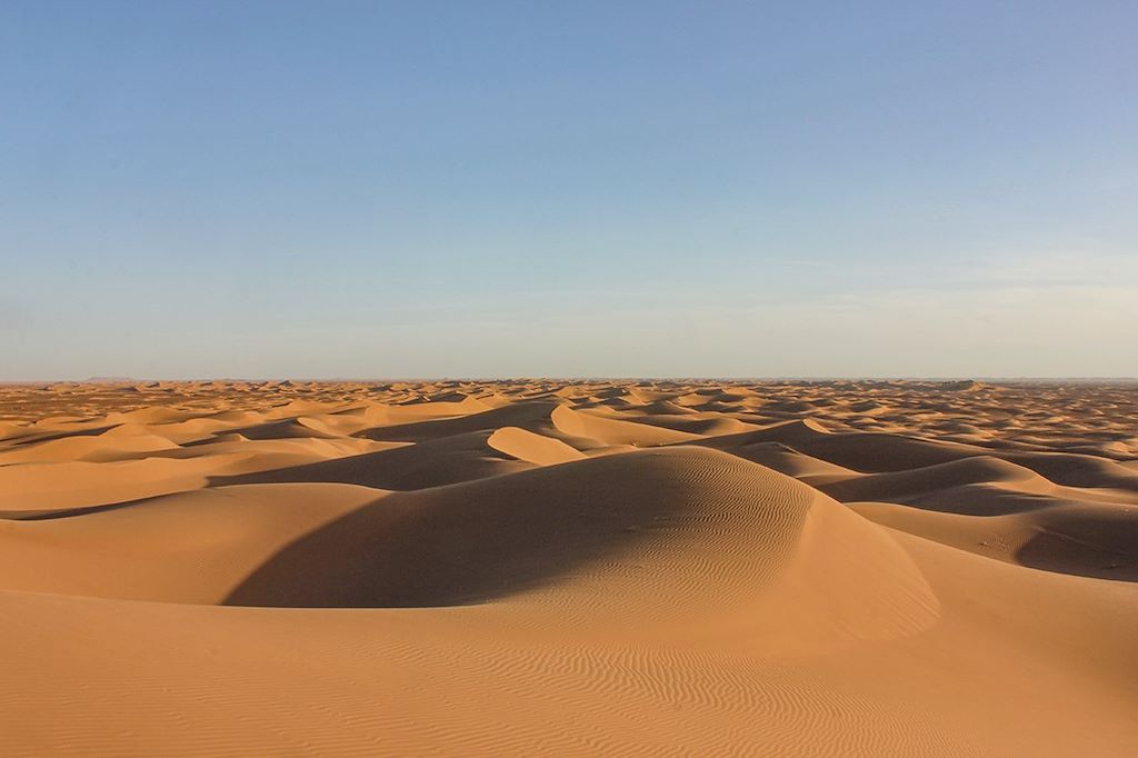 Image Desert marocain - Trek désert - Vallée du Draa - palmeraie d'Agdz