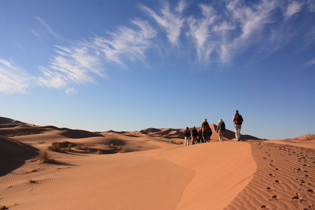 Image Randonnée Chamelière Dunes De Merzouga - vallée des roses - Oued Mgoun
