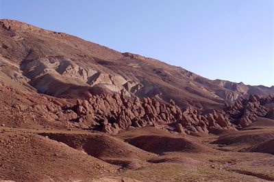 Vers Kelaa M'Gouna - Versant sud-est du Haut Atlas - Maroc