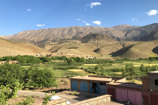 Vallée des Bougmez - vue du gîte - Maroc