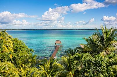 © diegocardini / iStock - Lac Bacalar - Yucatan - Caraïbes - Mexique Lac Bacalar - Yucatan - Caraïbes - Mexique