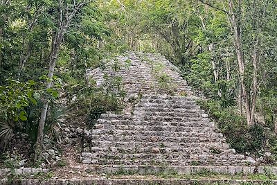 Site archéologique Yaxunah - Yucatan - Mexique