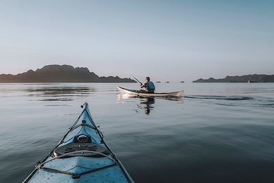 Kayak en mer
